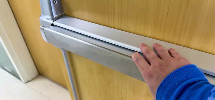 Installing a Push Bar on a Door Florence-Graham